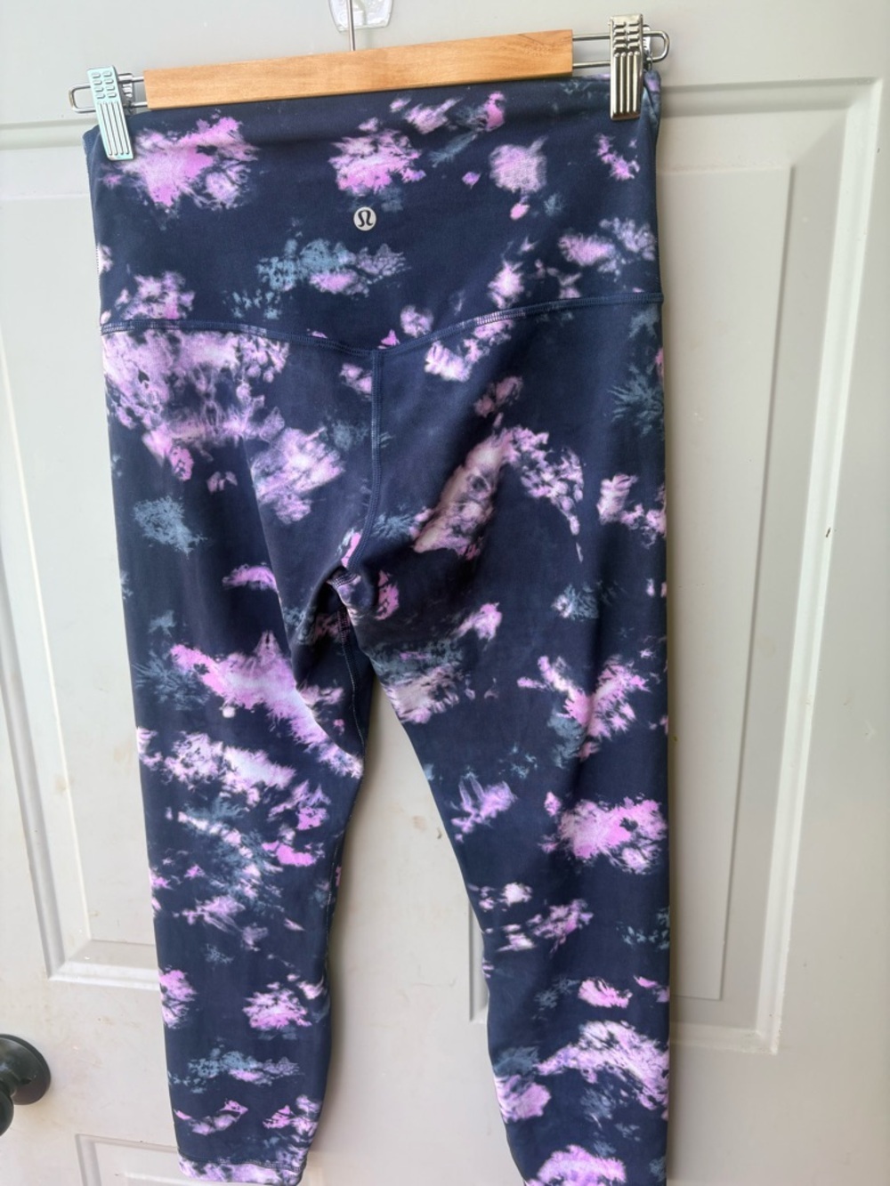 Lululemon Women's High Rise Align Circulate Tie Dye Pull-on Leggings Blue Size 8